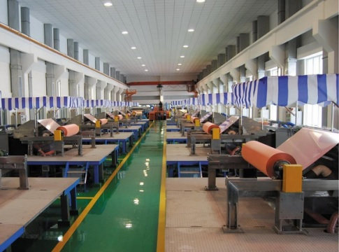 Electrolytic copper foil production using 1500A15V Copper Foil Electrolytic Rectifier for efficient metal deposition and purification